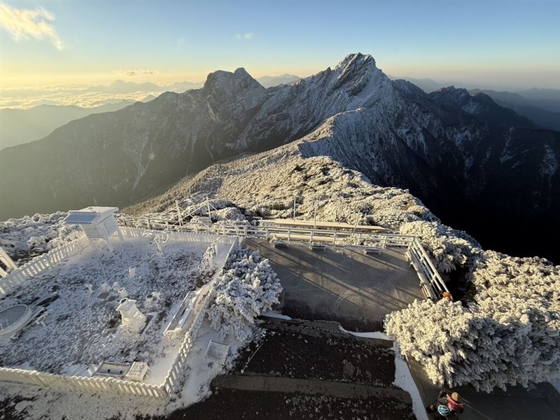 A view from the Central Weather Administration's Yushan Weather Station from Jan. 12. Photo courtesy of the Central Weather Administration