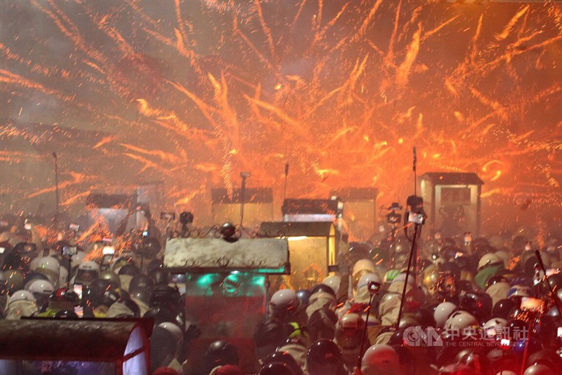 The Yanshui Beehive Fireworks Festival in 2024. CNA file photo