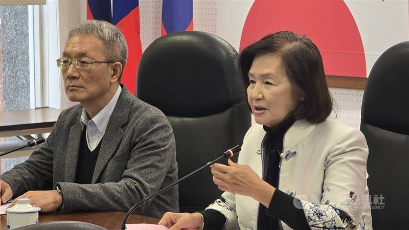 Yilan County Magistrate Lin Zi-miao (right) and her deputy, Lin Mao-sheng. CNA photo Dec. 31, 2024