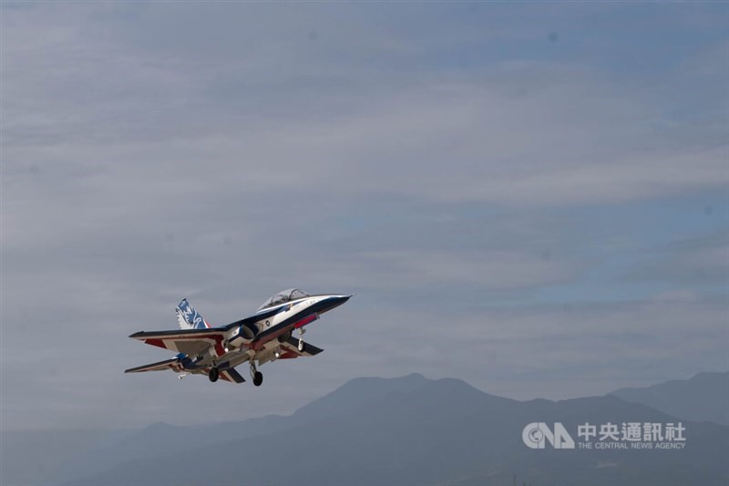 A Brave Eagle advanced jet trainer takes to the sky in this undated CNA file photo