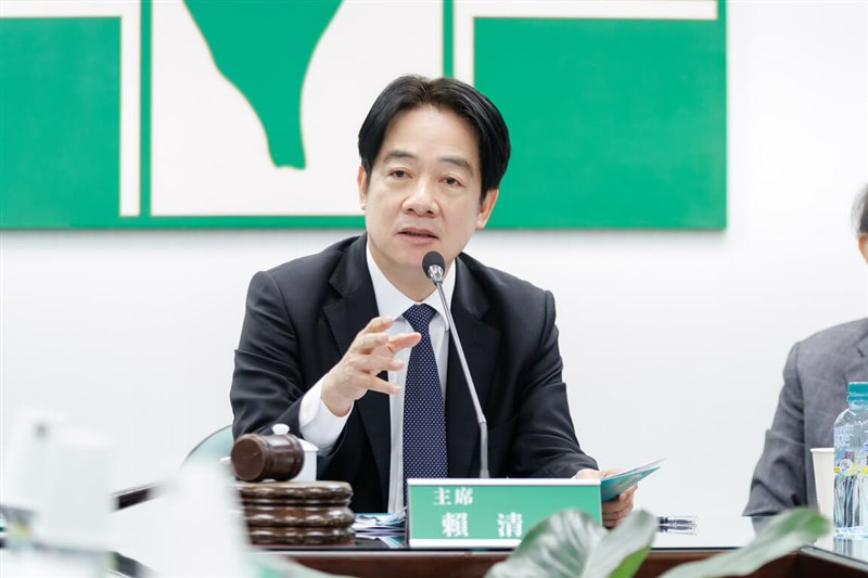 President Lai Ching-te presides a DPP meeting as the ruling party's chairman in January. File photo courtesy DPP