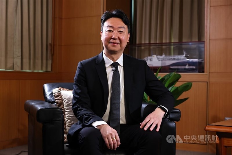 Minister of Transportation and Communications Chen Shih-kai (陳世凱) vows to prioritize quality tourism in an interview with CNA Wednesday. CNA photo March 12, 2025