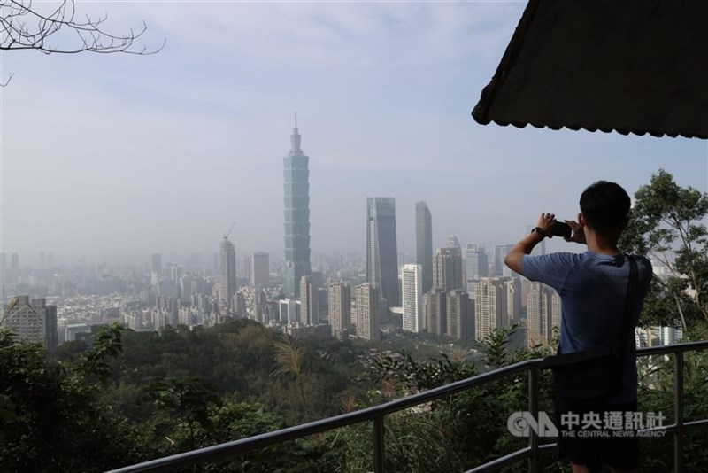 A view of Taipei 101 from Xiangshan. CNA file photo