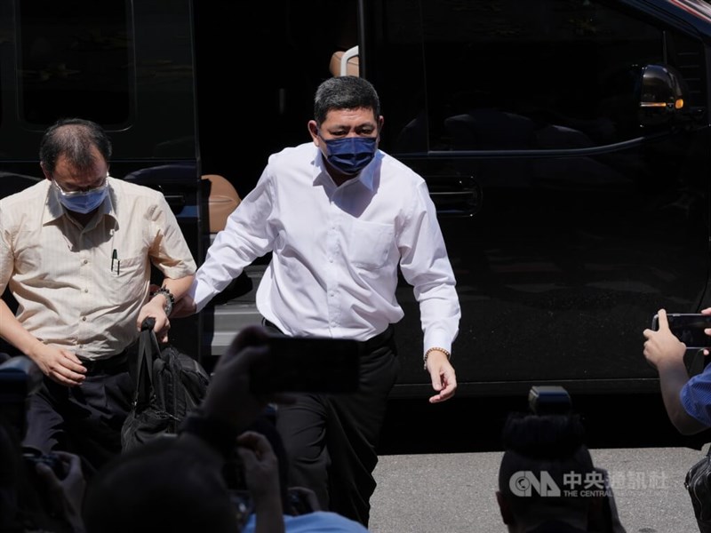 Chen (second from left) is sentenced on Tuesday to 2.5 years in prison for rape, while being found not guilty in six other rape cases due to lack of evidence. CNA file photo