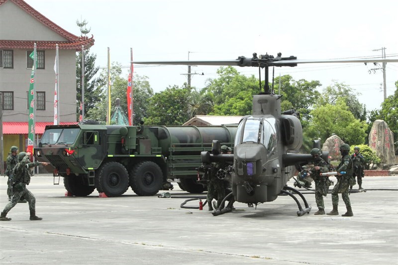 Members of Taiwan's military participate in the nation's annual Han Kuang exercises in 2024. CNA file photo