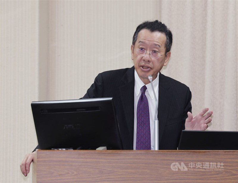 Defense Minister Wellington Koo speaks at a legislative hearing in Taipei on Monday. CNA photo May 26, 2025