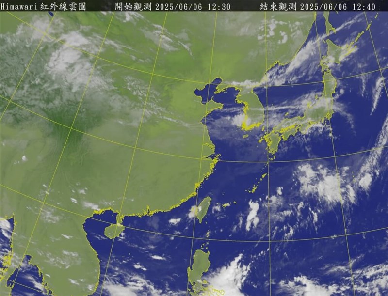 A satellite image of the Western Pacific. Source: Central Weather Administration
