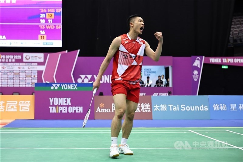 Taiwanese shuttler Chou Tien-chen. CNA file photo