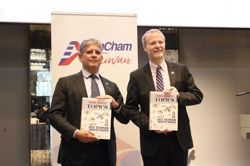 AmCham Taiwan President Carl Wegner and Chairperson Dan Silver. Photo courtesy of AmCham Taiwan