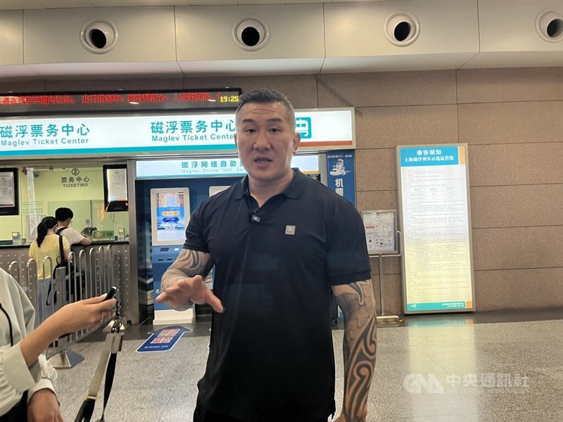 Taiwanese online celebrity Holger Chen arrives in Shanghai on June 10. CNA photo June 15, 2025