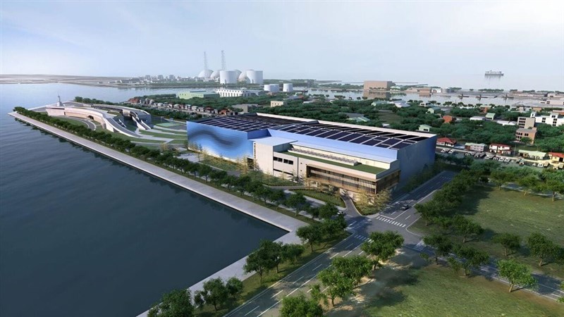 A computer-generated illustration of the national ocean technology operations center. Photo courtesy of the Ocean Affairs Council