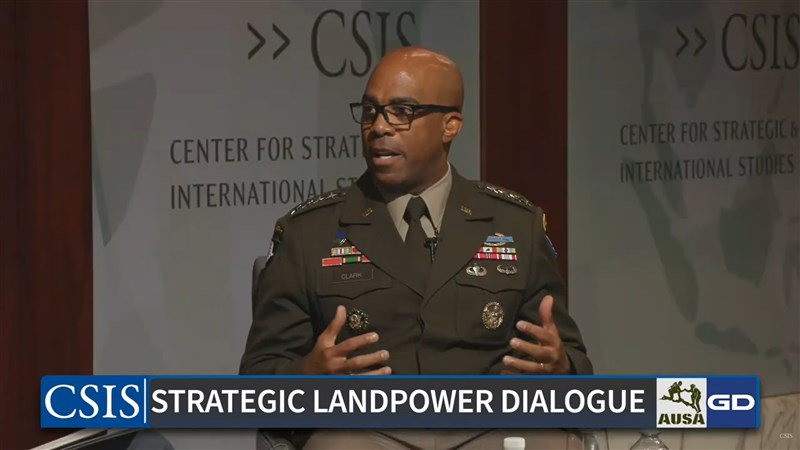 General Ronald Clark, speaks at a dialogue hosted Friday by the Washington-based think tank, the Center for Strategic and International Studies (CSIS). Graphic captured from CSIS Youtube
