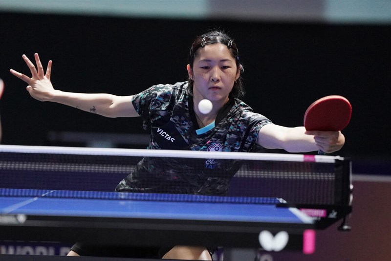 Chien Tung-chuan plays at the Rhine-Ruhr 2025 Summer World University Games Saturday. Photo courtesy of Chinese Taipei University Sports Federation July 20, 2025