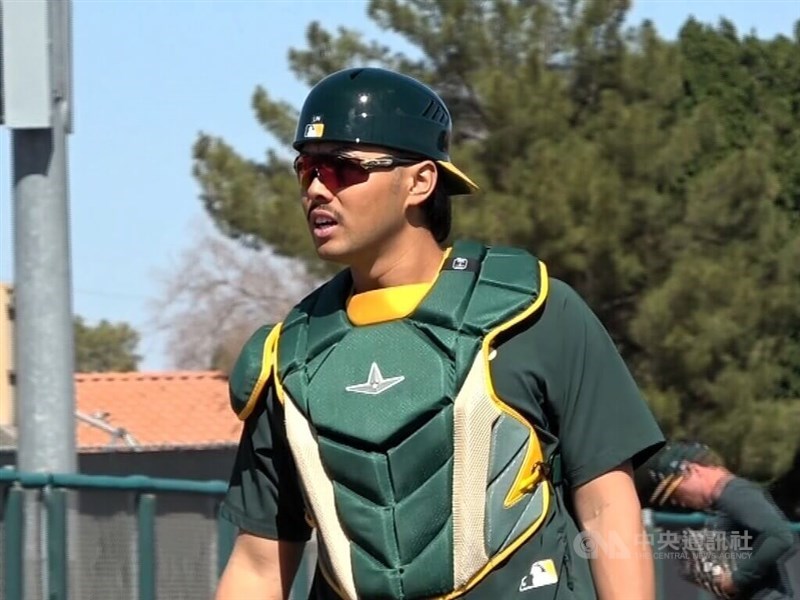 Taiwanese catcher Lyle Lin. CNA file photo