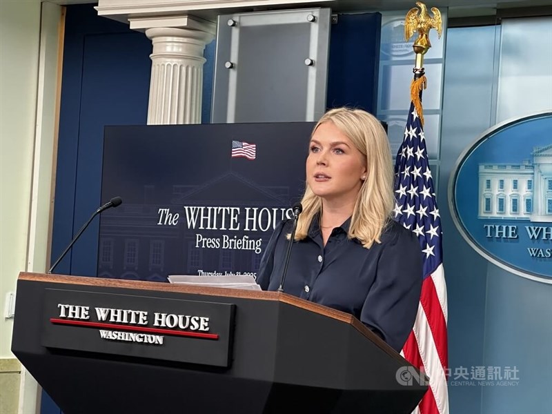 White House spokesperson Karoline Leavitt. CNA photo Aug.1, 2025