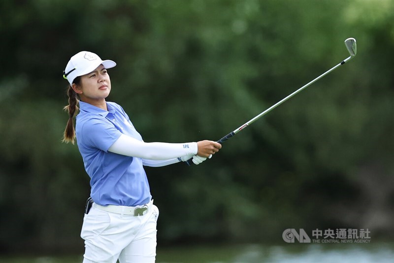 Taiwanese golfer Hsu Wei-ling at the 2024 Paris Olympics. CNA file photo