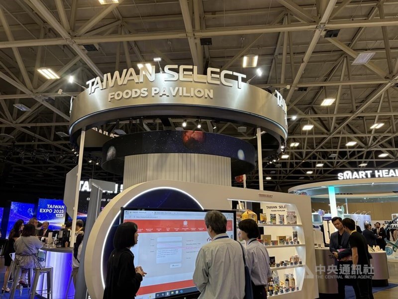 The 2025 Taiwan Expo USA Taiwan Select food pavilion. CNA photo Aug. 14, 2025
