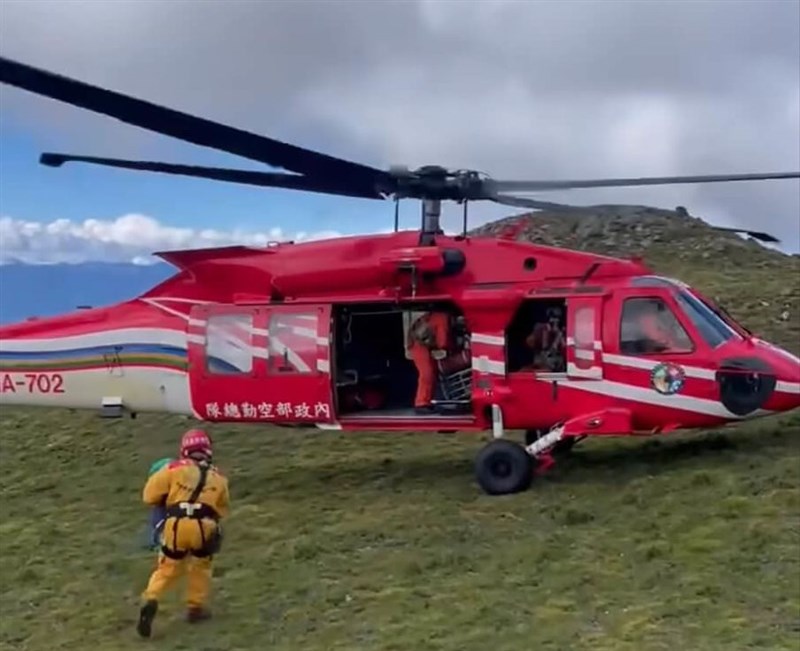 Image taken from a video released by the National Fire Agency's Special Search & Rescue Team on social media on Saturday.