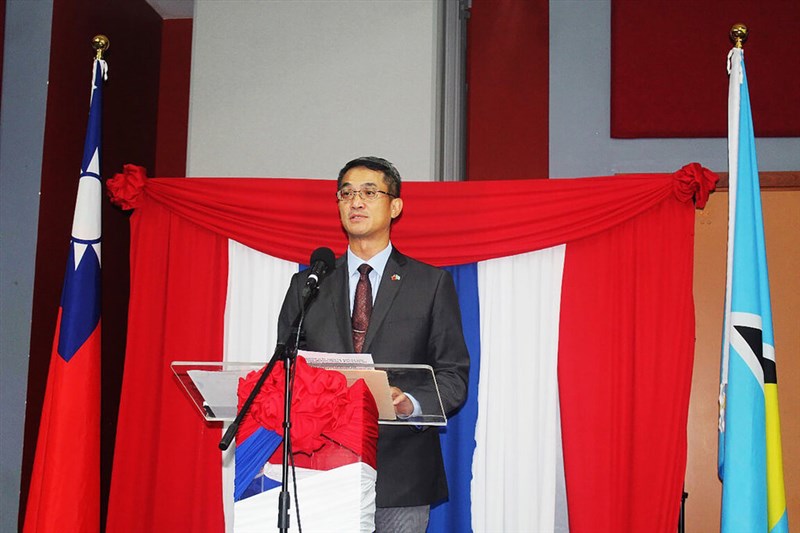 Former Taiwanese ambassador to Saint Lucia Peter Chen. Photo courtesy of Taiwan’s Embassy in Saint Lucia