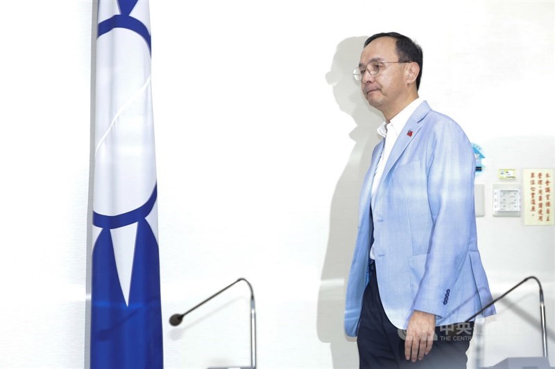Kuomintang Chairman Eric Chu. CNA photo Aug. 23, 2025