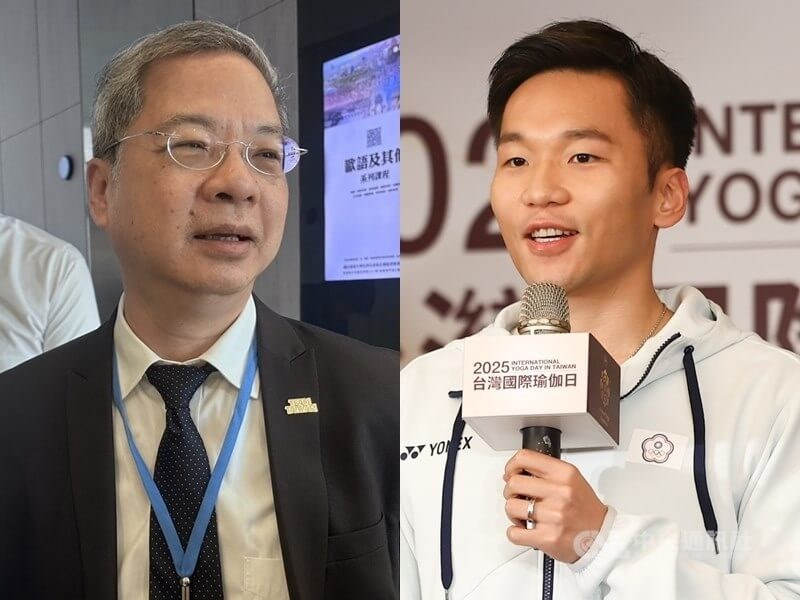 Newly-appointed Minister of Economic Affairs Kung Ming-hsin (left) and newly-appointed Minister of Sports Lee Yang. CNA file photo