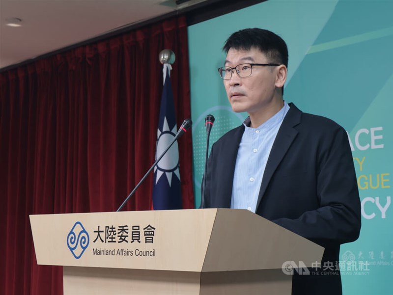 MAC deputy head and spokesperson Liang Wen-chieh. CNA photo Aug. 29, 2025