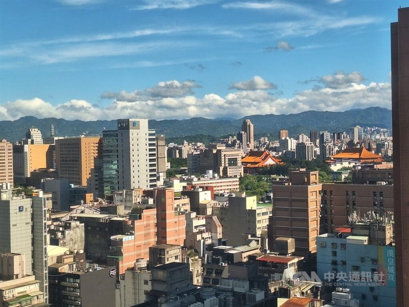 A view of Taipei City on Saturday. CNA photo Aug. 30, 2025