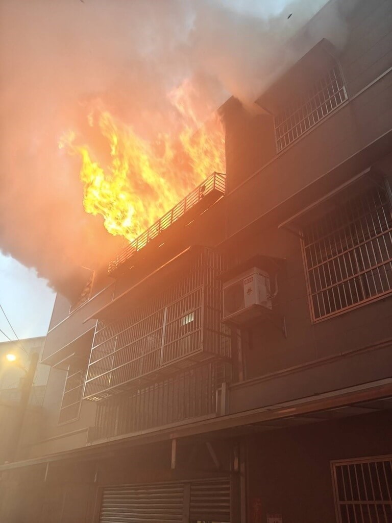 Photo courtesy of the Taoyuan Fire Department Aug. 31, 2025