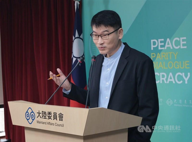 MAC Deputy Minister and spokesperson Liang Wen-chieh. CNA photo Sept. 4, 2025