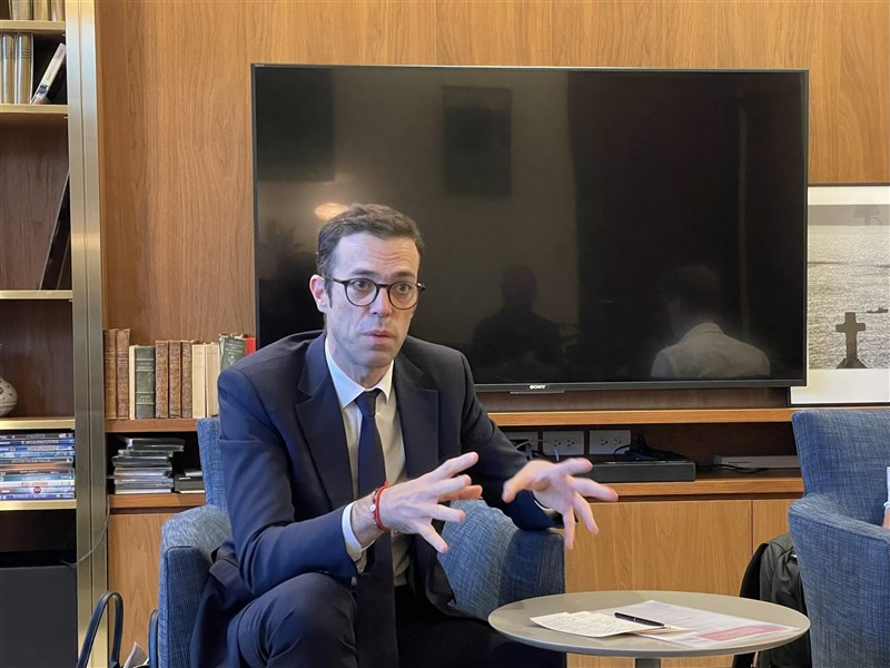French Representative to Taiwan Franck Paris. CNA photo Sept. 5, 2025
