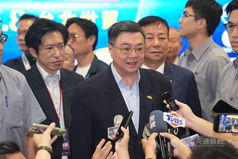 Premier Cho Jung-tai (left second). CNA photo Sept. 6, 2025