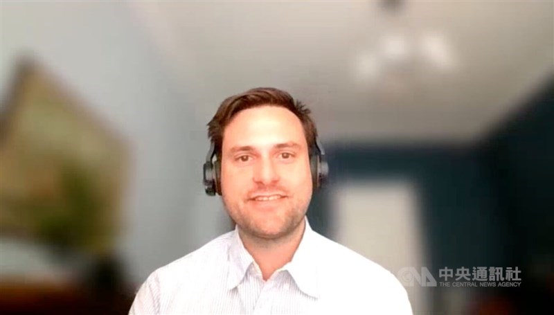 Martin Mayer, a semiconductor investment expert at Germany Trade & Invest (GTAI), speaks to CNA at a video interview on Monday. CNA photo Sept. 8, 2025