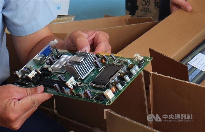 A manufactured electronics circuit board. CNA file photo