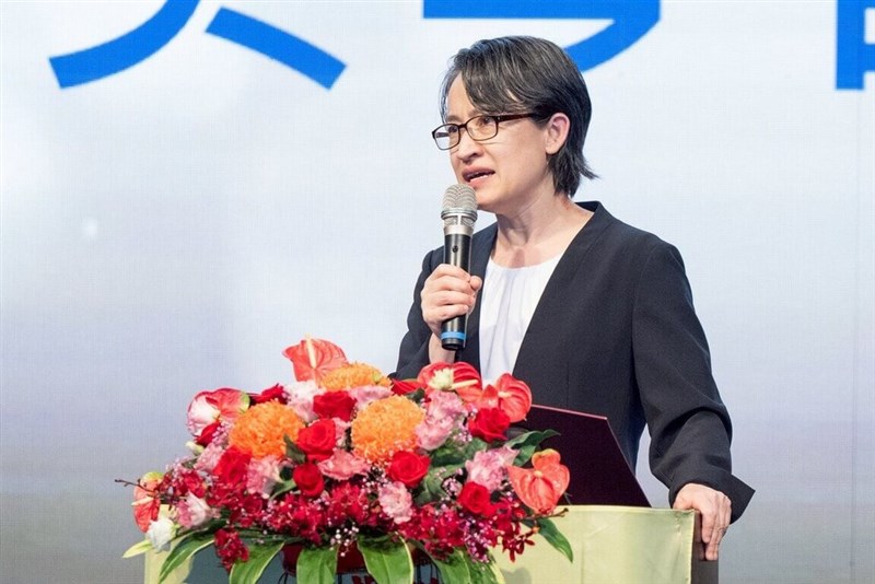 Vice President Hsiao Bi-khim speaks at a public event in Taipei in August. Photo courtesy of the Presidential Office
