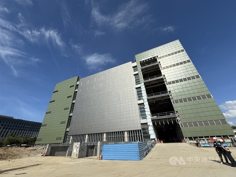 The National Military Museum is under construction in Taipei. CNA photo Sept. 14, 2025