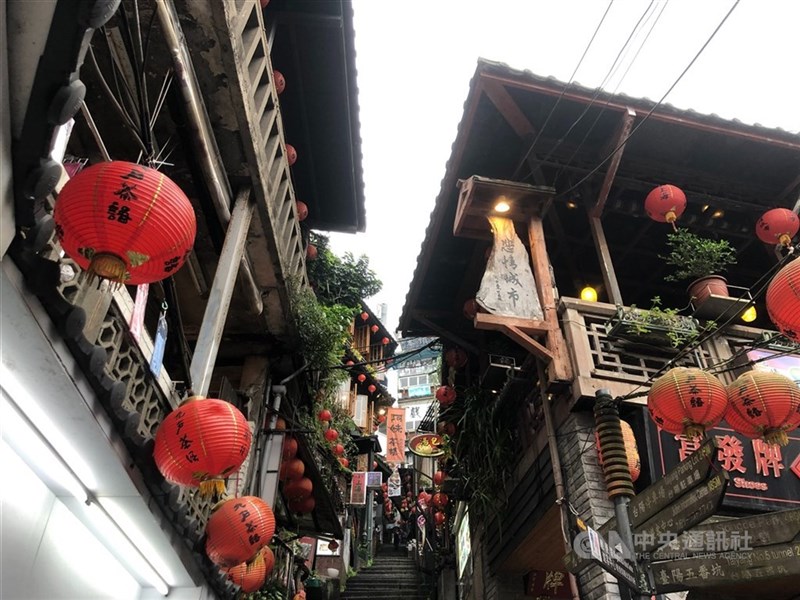 Jiufen street view. CNA file photo