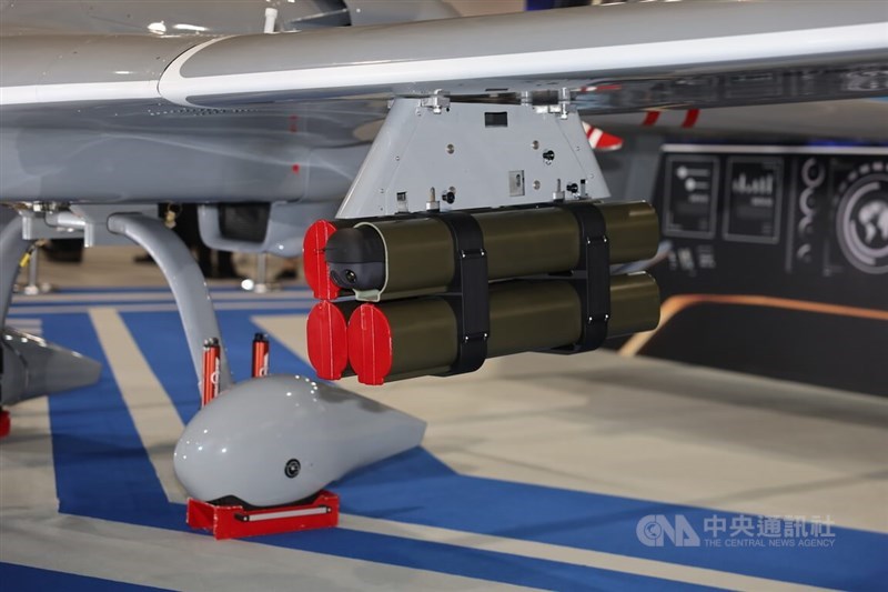 A NCSIST Albatross II carries a Mighty Hornet loitering munition. CNA photo Sept. 17, 2025