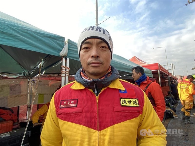 In February 2023, Chen Shih-hung, commander of the Pingtung County Fire Bureau’s Special Search and Rescue Team, led the team to Türkiye after a magnitude-7.8 earthquake struck, and they rescued a 35-year-old woman. CNA file photo