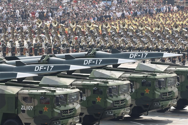 The DF-17 Missiles. Photo courtesy of China News Service