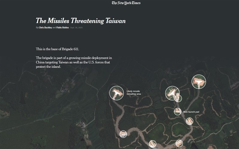 Screenshot from the New York Times webpage