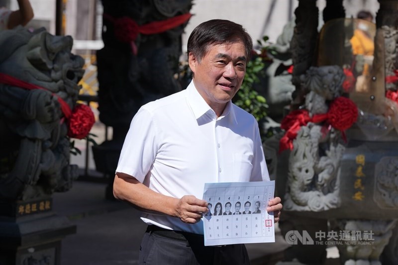 Hau Lung-bin, one of the leading candidates for the KMT chairperson. CNA file photo Oct. 18, 2025