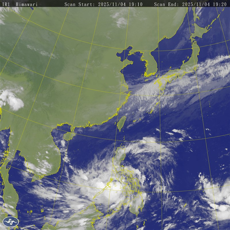 Satellite image taken from the CWA website