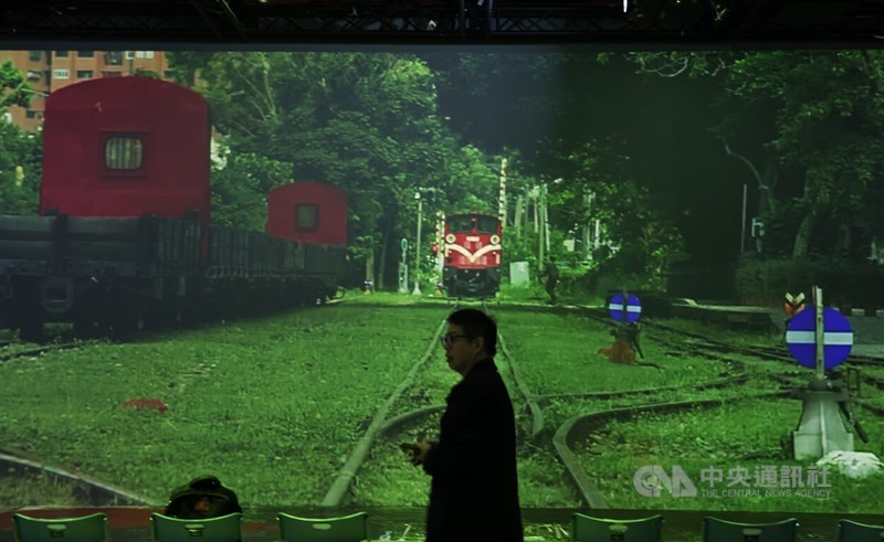 A view of a press event about a sound-recording project of 45 locations along the Alishan Forest Railway. CNA photo Nov. 5, 2025