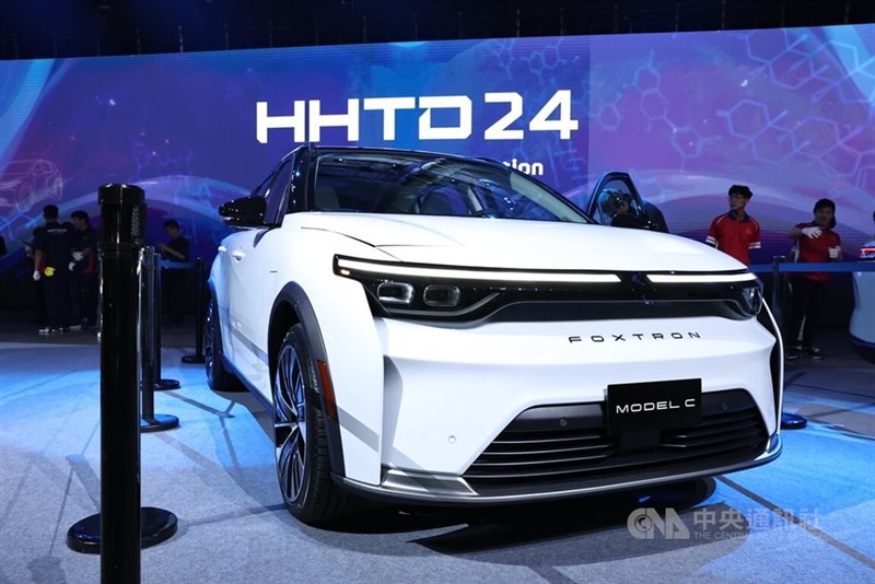 A Foxtron Model C sedan from Foxconn. CNA file photo
