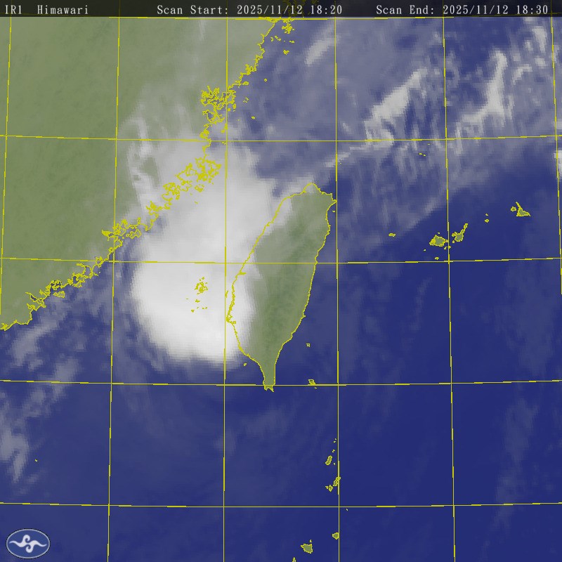 Satellite image taken from the CWA website