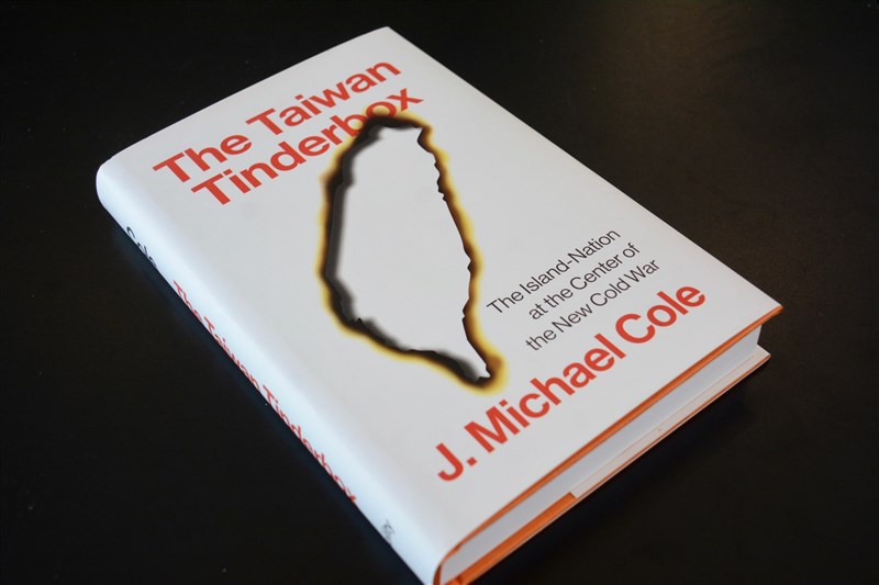A copy of Canadian author J. Michael Cole's new book, "The Taiwan Tinderbox." Photo courtesy of J. Michael Cole.