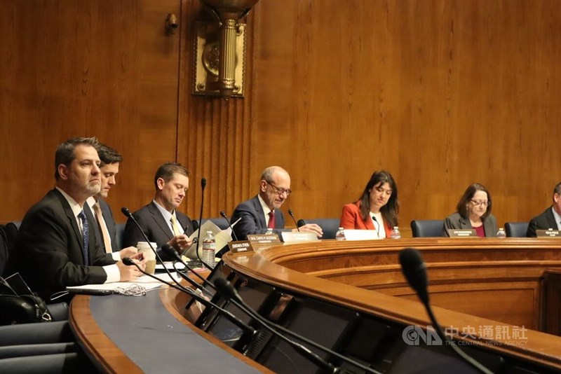The U.S.-China Economic and Security Review Commission in Washington, D.C., on Tuesday. CNA photo Nov. 19, 2025 