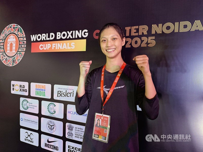 Taiwanese boxer Wu Shih-yi. CNA photo Nov. 19, 2025