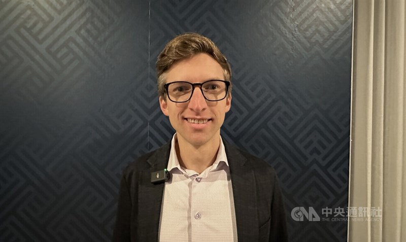 Chris Miller, the author of the international bestseller "Chip War." CNA photo Nov. 21, 2025