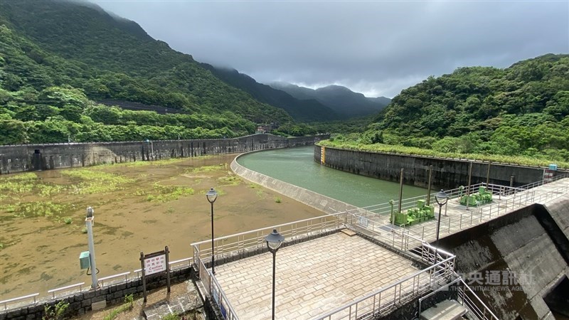 A part of the Keelung River runs into a reservoir in this CNA file photo for illustrative purpose only